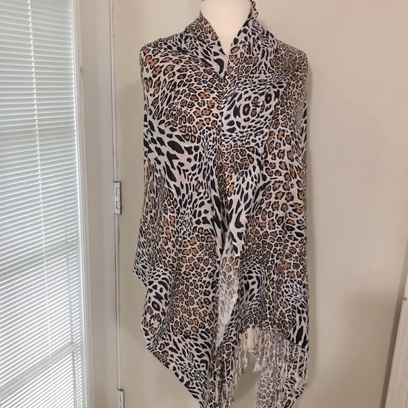 Animal print Rachele wrap scarf 27x83 viscose - Picture 1 of 2